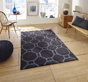 Hand Tufted Ombre Grey Brown Rug