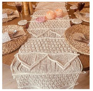 macrame table runner