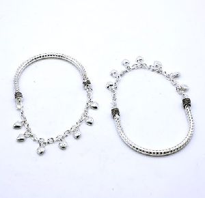 Artificial Silver Anklets