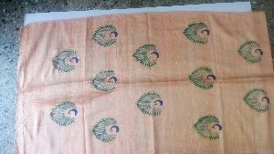 Hand painted silk scarves from Mumbai