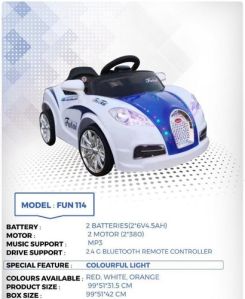 Kids Ride On Toy Car Bugatti