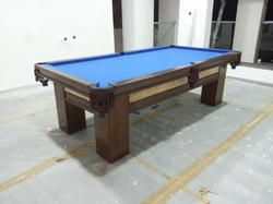 Blue Cloth Pool Table