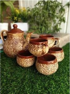 Ceramic Teapot And Cup Set