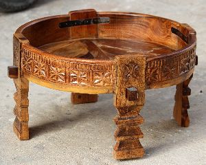 Solid Wooden Chakki Table.