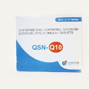 Coenzyme Q10+L-Carnitine+Selenium+Lycopene(10%)+Omega 3 Tablets