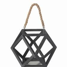 Hexagon Wooden Lantern