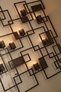 Metal Wall Art With Candles