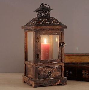 Vintage Wooden Lantern
