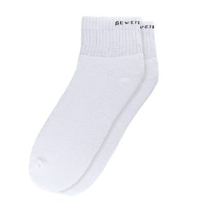 White Ankle Cotton Socks