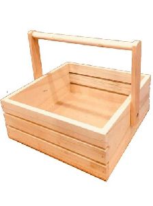 Wooden Gift Basket