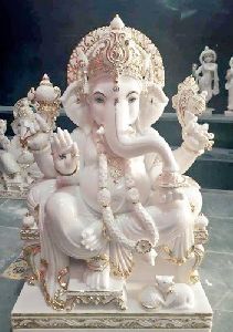 Temple Marble Ganesh Statue