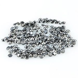 1.5 mm To 2.00 mm Black Diamonds Round Shape For Jewelry