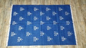 Cotton Silver Blue Rug