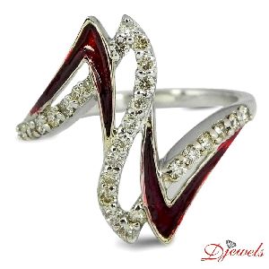 Factory Outlet Round Brilliant Cut Rings Jewelry Engagement Ring Diamond Gold Diamond Ring