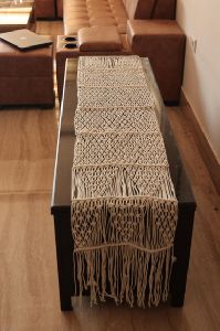 Boho Cotton Macrame Table Runner