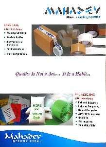 Bopp tape, PP Rafia bags, LD lener/bag/sheet