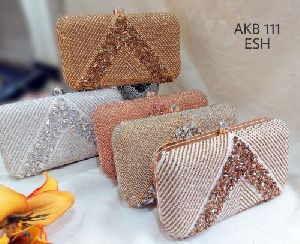 Rectangular Cotton Beaded Clutch Purse, Technics : Handloom, Color : Black,  Blue, Brown, Grey, Red at Rs 800 / Piece in Chennai