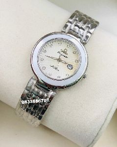 Omega Deville Ladymatic White Dial Dual Tone Women&amp;rsquo;s Watch