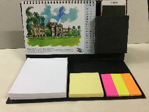 Notepads,pen/mobile box table calendars