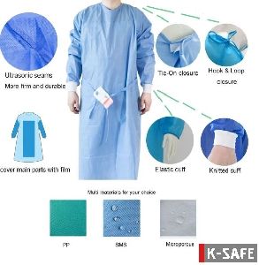 Ksafe Medical Surgical Gown AAMI Lvl 2