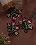 Floral Embroidered Cotton Patch