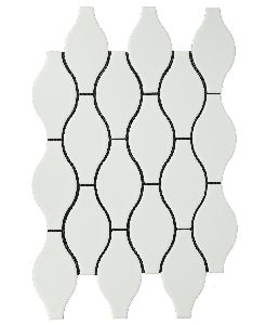 Lantern Matt White Mosaic Tiles