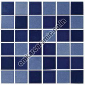 73x73mm Plain Blue Series Swimming Pool Tiles