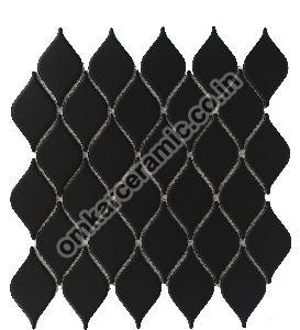 Eye Matt Black Mosaic Tiles