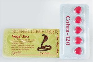 Vega Extra Cobra 120mg Red Tablets