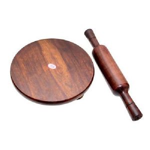 Wooden Rolling Pin and Board Set