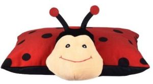 Lady Bug Folding Stuffed Soft Cushion, Size : 18X13 Inch