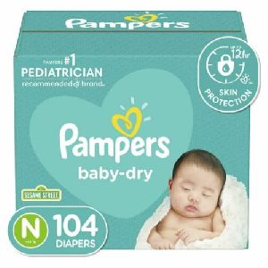Pampers Baby Dry Disposable Diapers Size Newborn,1,2,3,4,5,6 (Choose Size&Count)
