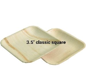 Areca Leaf Square Shallow Plate-5" to 9.5"