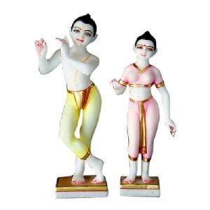 marble radha krishna statue