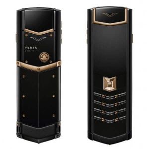 Vertu Signature Black Silver Leather