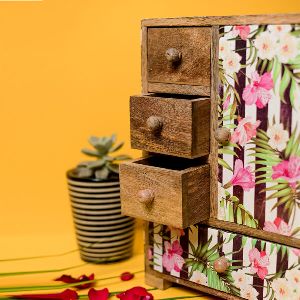 Decoupage Wooden Cabinet