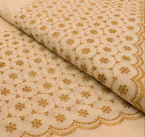 Cotton Zari Work Fabric
