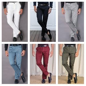 Branded Plain Formal Wear Trousers For Men - Italiancrown