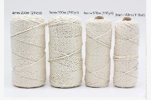 Cotton macrame twisting cord