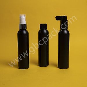 100ml Round Black HDPE Bottle
