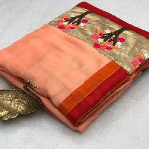Embroidery Work Sarees