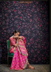 Looking Beautiful Designer Potla Print Sarees