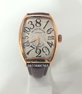 Franck Muller Crazy Hours Color Dreams Brown Strap Automatic Watch