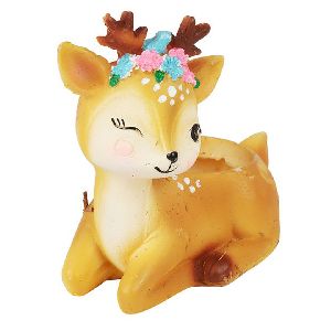 Winking Deer Resin Planter Pot for Succulents and Small Plants