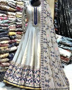 Embroidery Work Gown