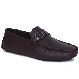 Mens Brown Premium Driving Loafers