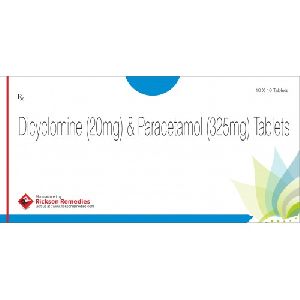 Dicyclomine and Paracetamol Tablets