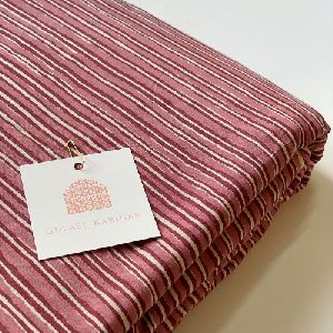 Linear Handblock Running Fabric