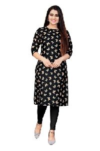 Black Cotton Kurti