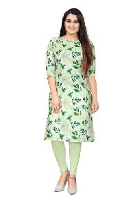 Mint Green Cotton Kurti